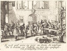 The Parents Bestow Gifts, 1635. Creator: Jacques Callot.