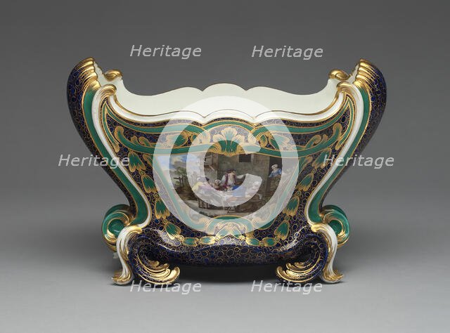 Vase (Cuvette Mahon), Sèvres, c. 1760. Creators: Sèvres Porcelain Manufactory, Jean-Claude Deplessis, Charles Nicolas Dodin.