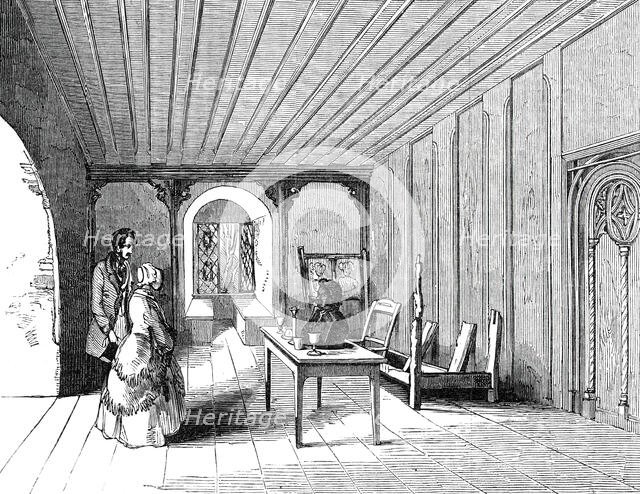 Luther's Bed-room, in the Citadel of Coburg, 1845. Creator: Unknown.