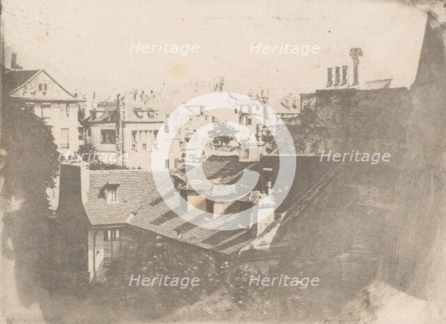 [Paris Rooftops], 1841. Creator: Hippolyte Fizeau.