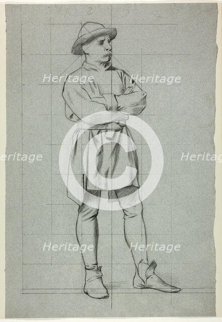 Man Standing with Folded Arms, n.d. Creator: Henry Stacy Marks.