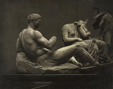 Sculptures from the Parthenon, British Museum, c. 1870s. Creator: Adolphe Braun (French, 1812-1877).