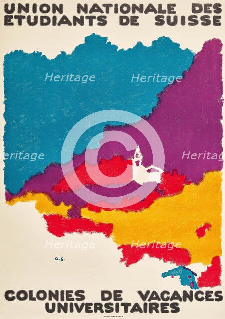Union Nationale des Étudiants de Suisse (The Swiss Student Union), 1928. Creator: Giacometti; Augusto (1877-1947).