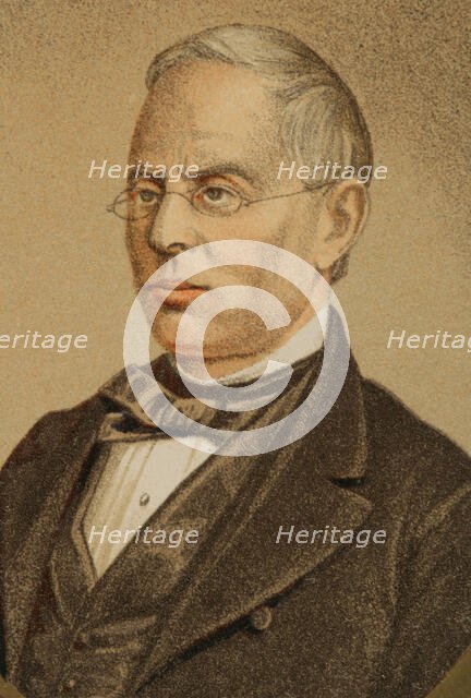 Juan Eugenio Hartzenbusch Martínez (1806-1880), Spanish writer, 1865. Creator: Unknown.