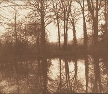 [Winter Trees, Reflected in a Pond], 1841-42. Creator: William Henry Fox Talbot.