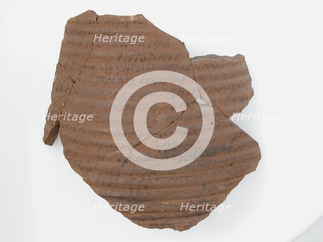 Ostrakon, Coptic, 7th century. Creator: Unknown.