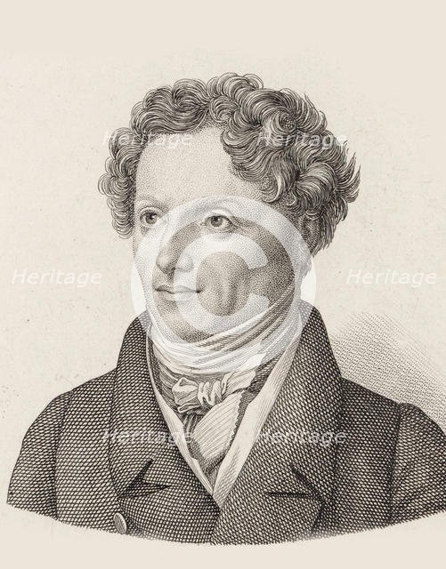 Portrait of the Composer Francesco Morlacchi (1784-1841). Creator: Anonymous.