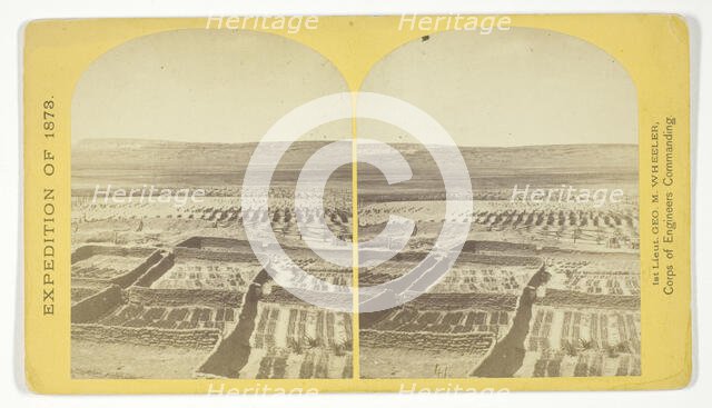 Gardens surrounding the Indian Pueblo of Zuni, in which are raised a variety of vegetables..., 1873. Creator: Tim O'Sullivan.