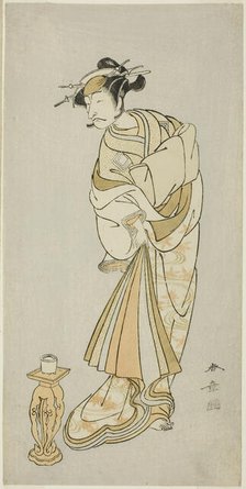 The Actor Ichikawa Danjuro V as the Spirit of Monk Seigen in the Shosagoto Dance Sequen..., c. 1772. Creator: Shunsho.