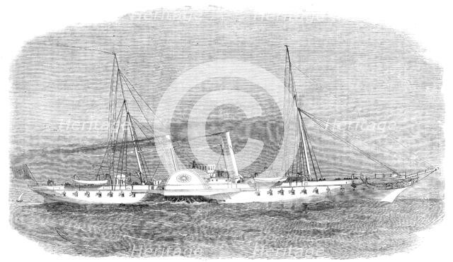 The new imperial steam-yacht, Taliah, built for the Sultan, 1864. Creator: Smyth.