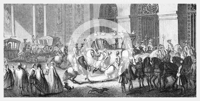 The Ambassador's Reception At Versailles, (1885).Artist: Parrocel