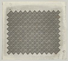 Banknote motif: panel of lathe work ornament composed of tiny 2s each set in a diam..., ca. 1824-42. Creator: Durand, Perkins & Co.