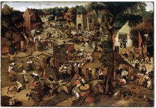 'Fair with a Theatrical Performance', c1580-1630. Artist: Pieter Brueghel the Younger