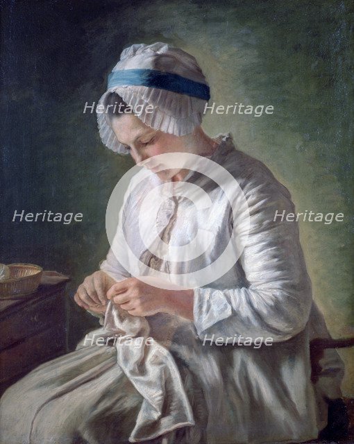 'Young Woman at Work', c1725-1778. Artist: Francois Duparc