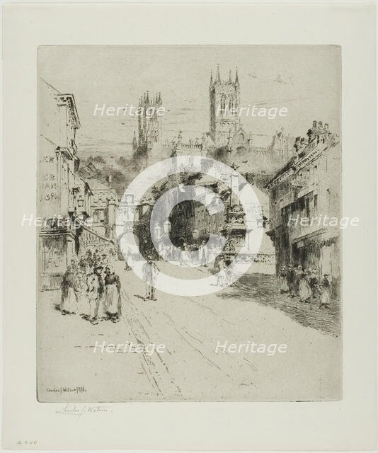 Lincoln Cathedral, 1896. Creator: Charles John Watson.