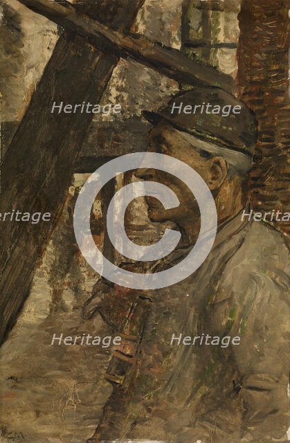 Collier with Safety Lamp, c1860-1900. Creator: Constantin Emile Meunier.