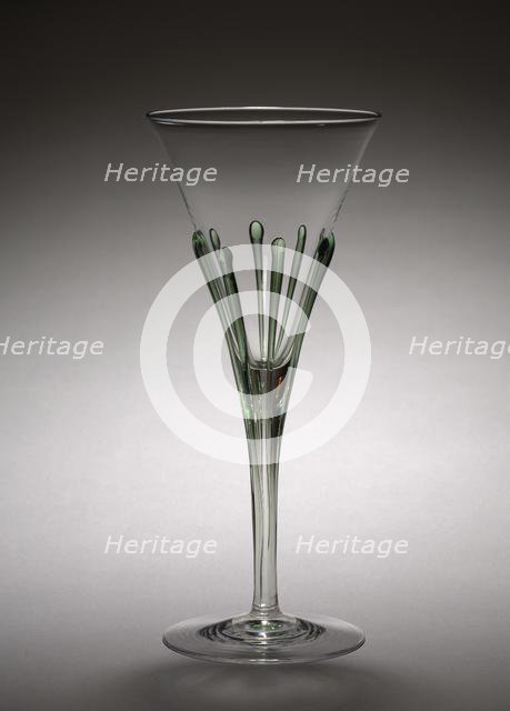 Goblet, c. 1900. Creator: Harry Powell (British, 1835-1922); Whitefriars Glasshouse (British).