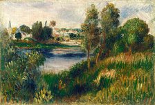 Landscape at Vétheuil, c. 1890. Creator: Pierre-Auguste Renoir.