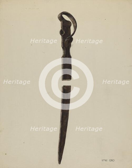 Spit, c. 1938. Creator: Emile Cero.