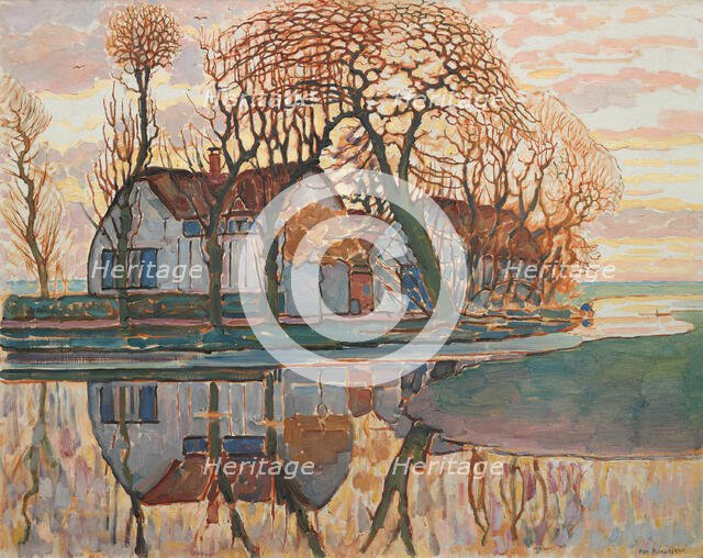 Farm near Duivendrecht, c. 1916. Creator: Piet Mondrian.