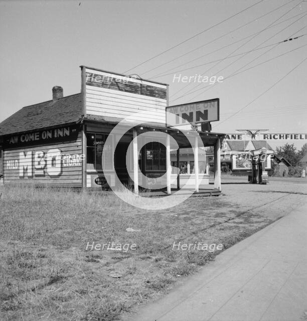 Cafe on U.S. 99, formerly the "Oasis", Centralia, Lewis County, Washington, 1939. Creator: Dorothea Lange.
