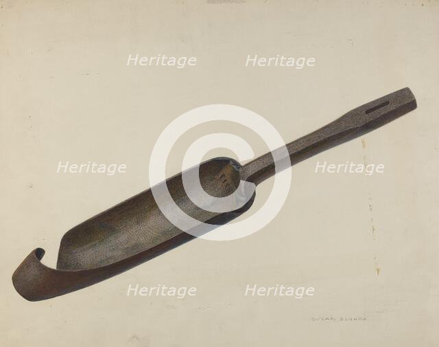 Pump Stock Reamer, c. 1940. Creator: Oscar Bluhme.