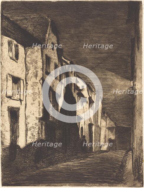 Street at Saverne, 1858. Creator: James Abbott McNeill Whistler.