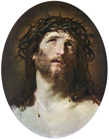 'Head of Christ Crowned with Thorns', 1622-1623, (1912).Artist: Guido Reni