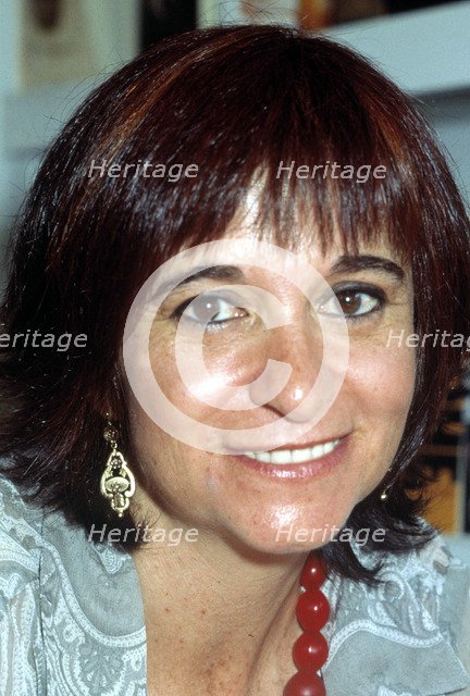 Rosa Montero (1951-), Spanish writer and journalist, photo from 1987.