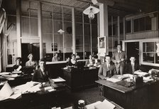 Office at Caley’s, Norwich, Caley factory, Norfolk, 1937. Artist: Unknown