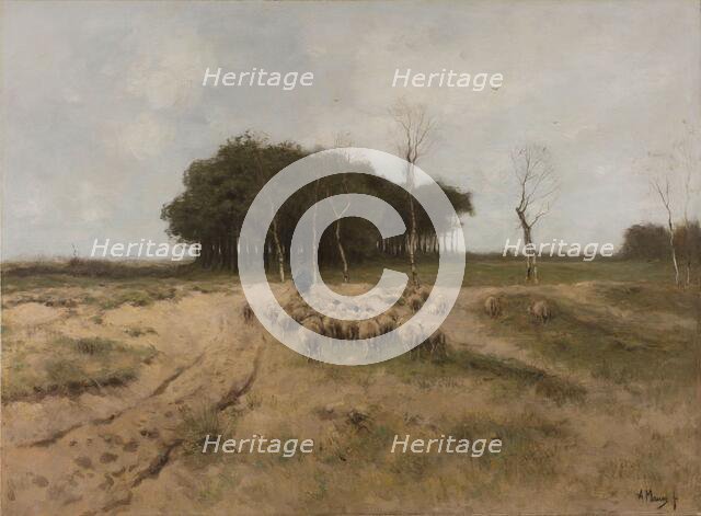 On the Heath near Laren, 1887. Creator: Anton Mauve.