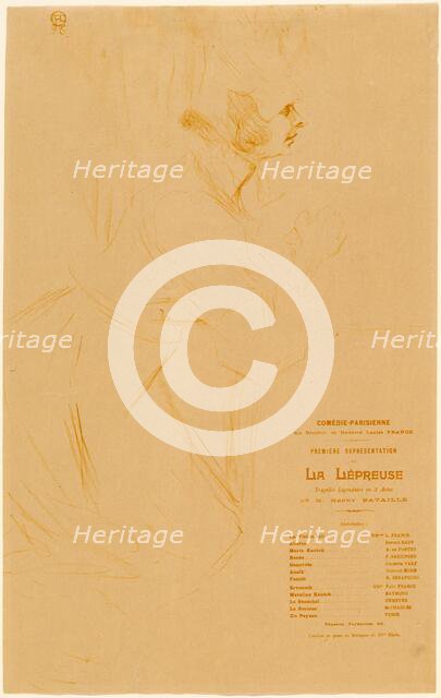 La Lépreuse, 1896. Creator: Henri de Toulouse-Lautrec.