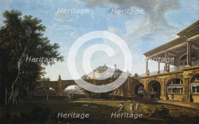 Ramp of the Cameron Gallery in the Park in Tsarskoye Selo, 1794. Artist: Petrov, Vasily Petrovich (1770-1810)
