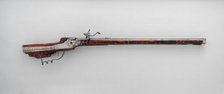 Wheellock Sporting Rifle, German, Augsburg, dated 1658. Creator: Martin Kammerer.