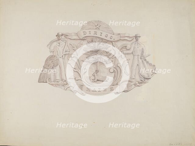 State of Maine Seal, 1935/1942. Creator: Flora Merchant.