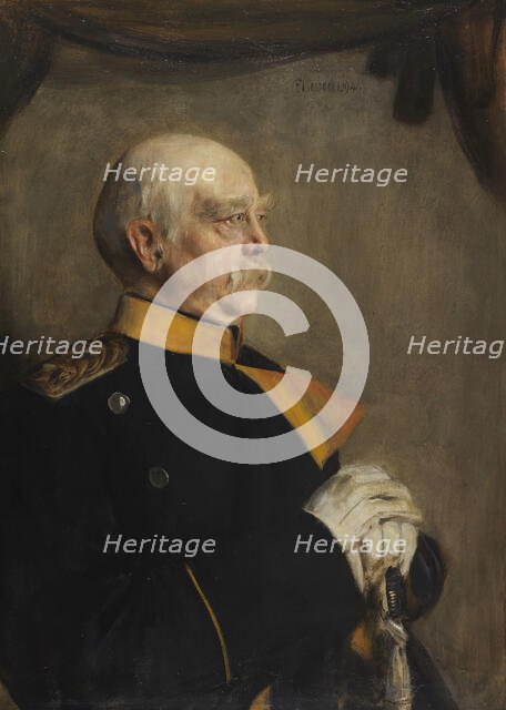 Portrait of Otto von Bismarck (1815-1898), 1894. Creator: Lenbach, Franz, von (1836-1904).
