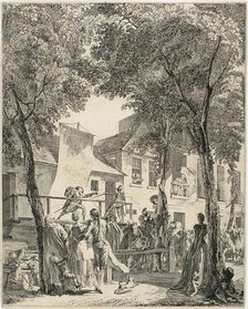 The Parade on the Boulevard, 1760. Creator: Antoine Jean Duclos.