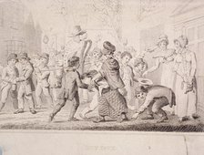 Children collecting pennies for the Guy, 1816. Artist: Anon