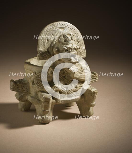 Dignitary on Double-Headed Serpent Throne, between 800 and 1500. Creator: Unknown.