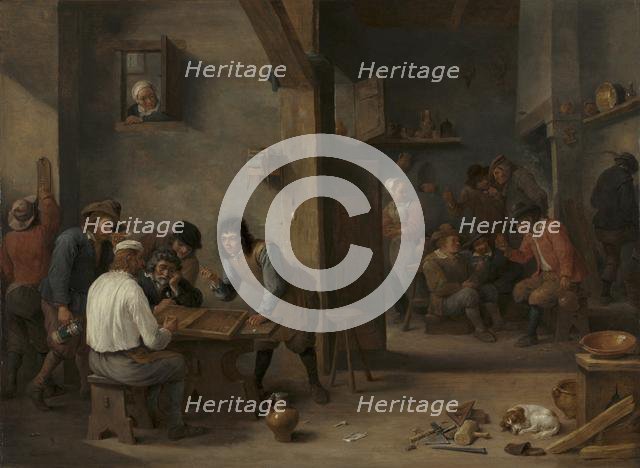 Game of Backgammon, 1640s. Creator: David Teniers (Flemish, 1610-1690).