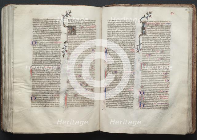 The Gotha Missal: Fol. 134v, Text, c. 1375. Creator: Master of the Boqueteaux (French); Workshop, and.