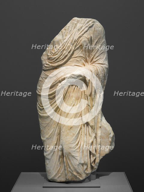 Fragment of a Grave Monument, 4th-3rd century BCE. Creator: Unknown.