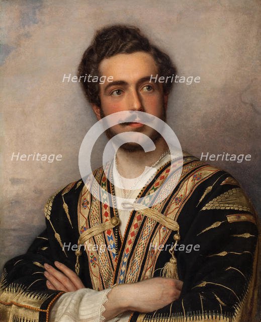 Portrait of Prince Grigory Grigorievich Gagarin (1810-1893), 1837-1839. Creator: Stieler, Joseph Karl (1781-1858).