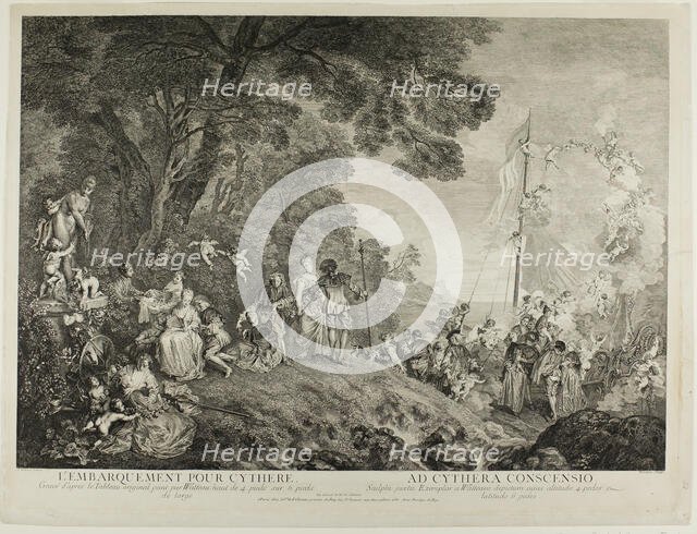 Pilgrimage to the Island of Cythera, c. 1733. Creator: Nicolas Henri Tardieu.