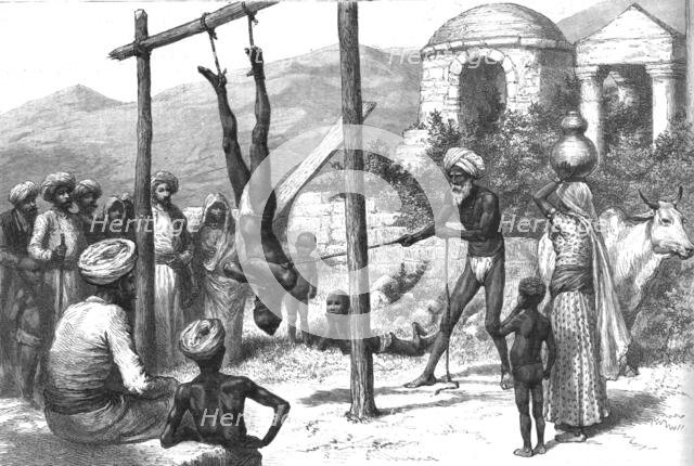 ''Praying for Rain in Northern India; A Hindu Fakir Invoking the Gods', 1891. Creator: Unknown.