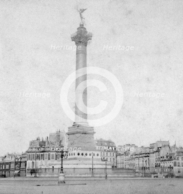 Colonne de Juillet, Place de la Bastille, Paris, France, late 19th or early 20th century. Artist: Unknown