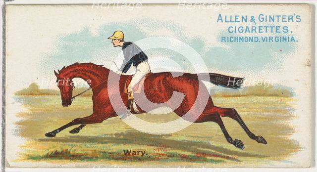 Wary, from The World's Racers series (N32) for Allen & Ginter Cigarettes, 1888. Creator: Allen & Ginter.