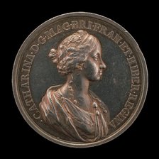 Catherine of Braganza, 1638-1705, Wife of Charles II, King of England, 1662 [reverse], 1662. Creator: Jan Roettiers.