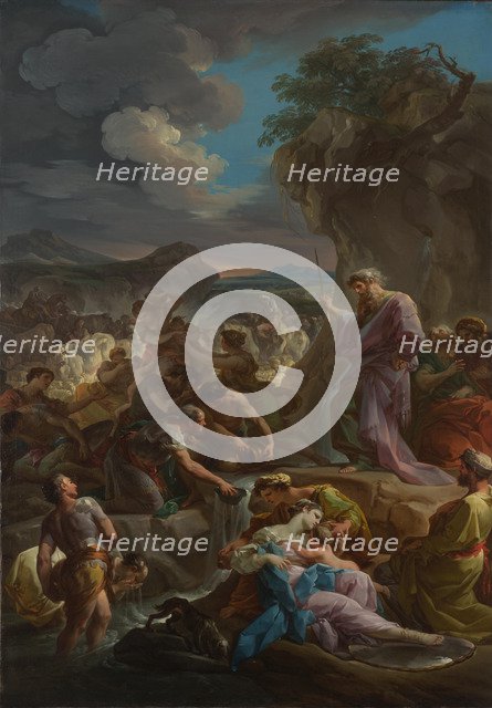 Moses striking the Rock, 1744. Artist: Giaquinto, Corrado (1703-1766)