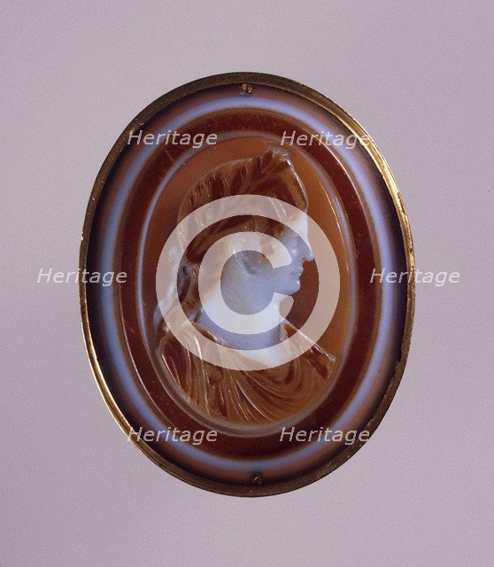 Portrait of Agrippina the Younger (Agrippina Minor), Wife of the Emperor Claudius. Cameo, Mid of 1st Artist: Classical Antiquities  